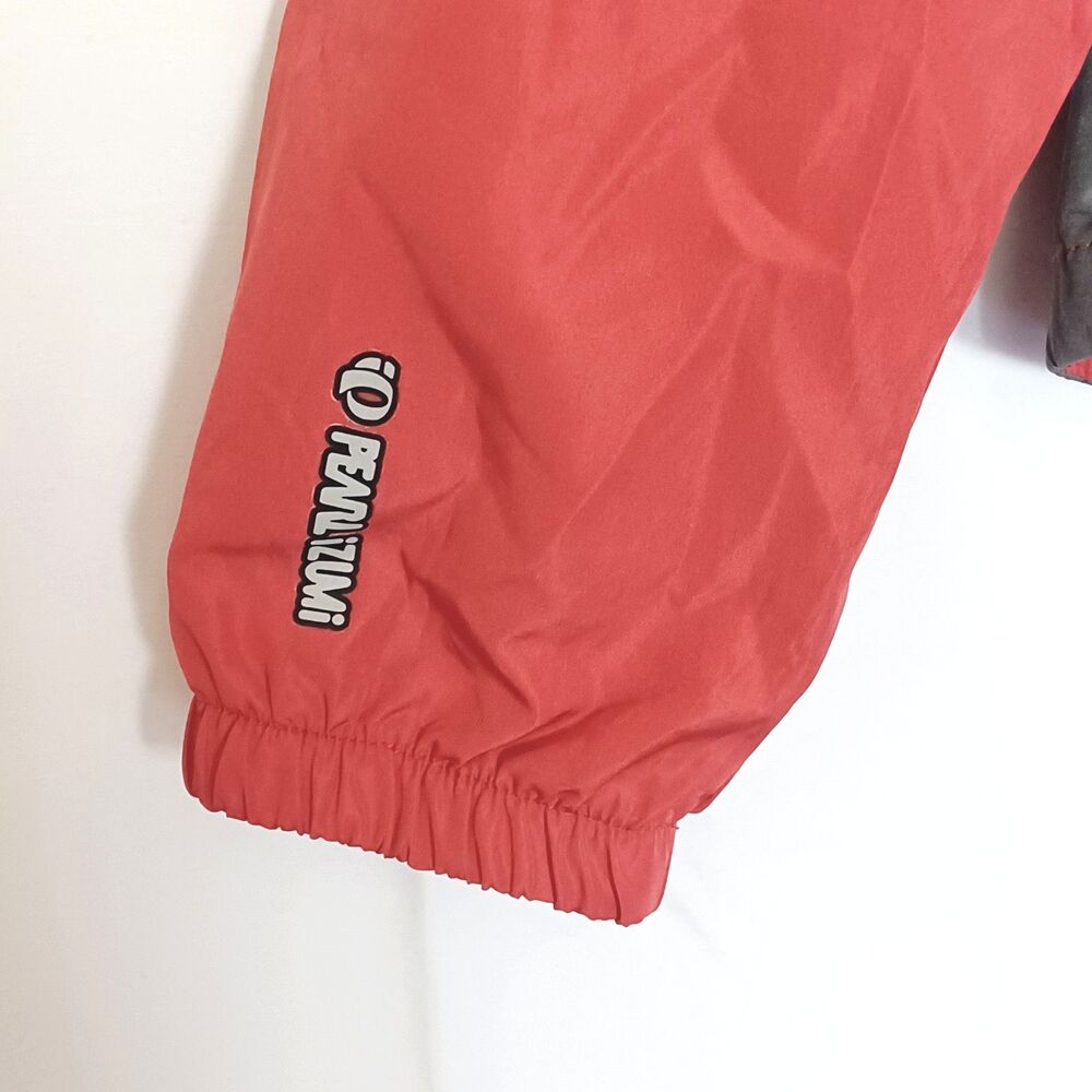 PEARL iZUMi Women's M Cycling Windbreaker Jacket Red/Gray Full Zip Pockets - Picture 16 of 16